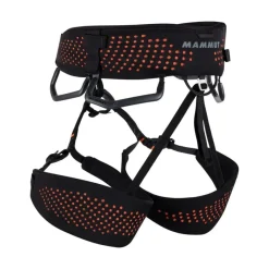 Mammut Comfort Fast Adjust Harness Men Black/Safety Orange