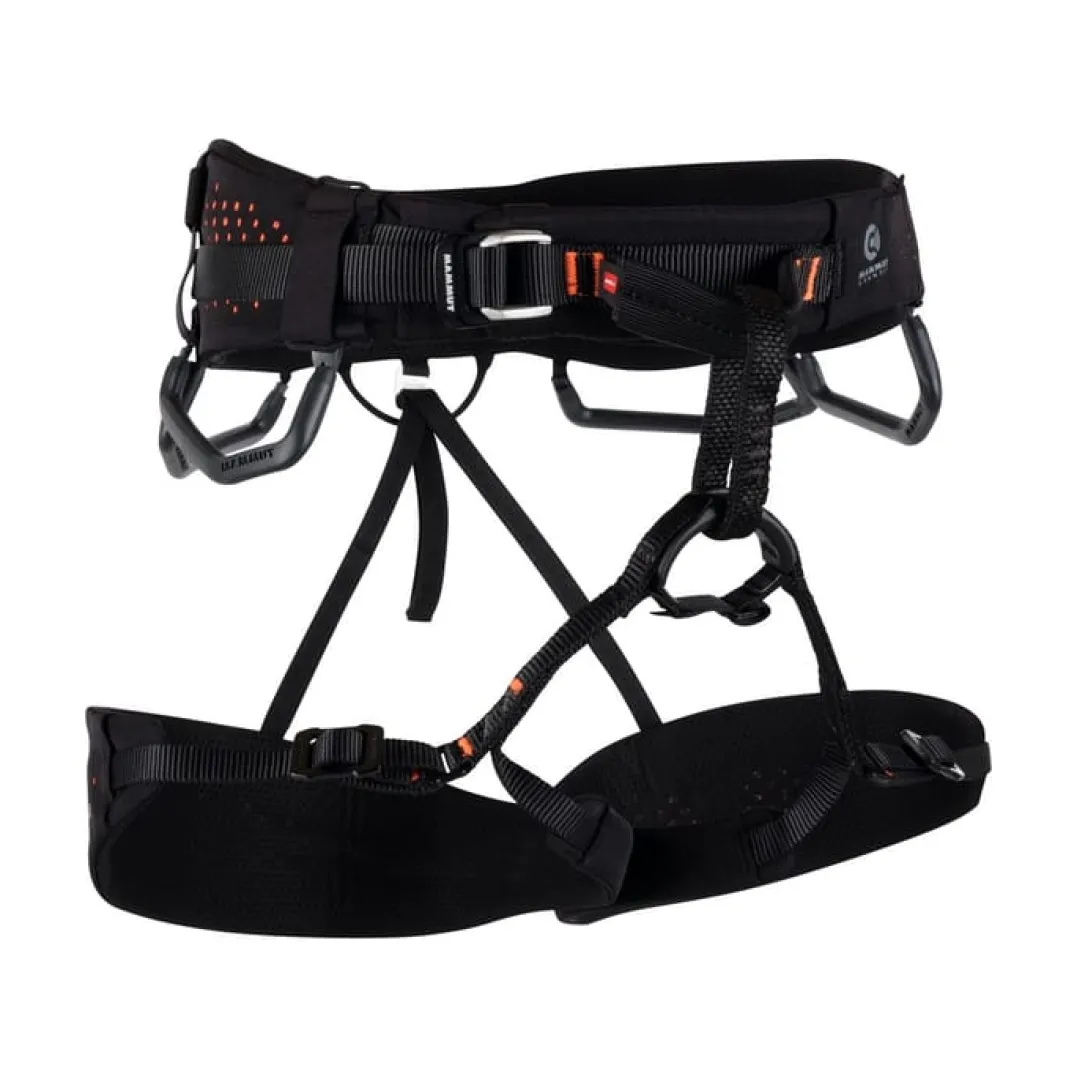 Mammut Comfort Fast Adjust Harness Men Black/Safety Orange