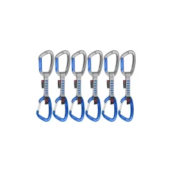 Mammut Crag Keylock Wire 10 cm Indicator 6-Pack Quickdraws Straight Gate/Wire Gate