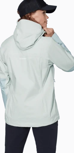 Mammut Ducan Hs Hooded Jacket Women Silver Sage-nebla