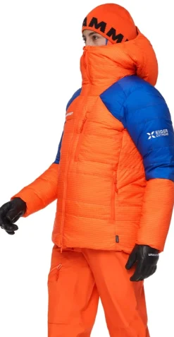 Mammut Eiger Nordwand Advanced Down In Hooded Jacket Women Eiger Orange-eiger Blue