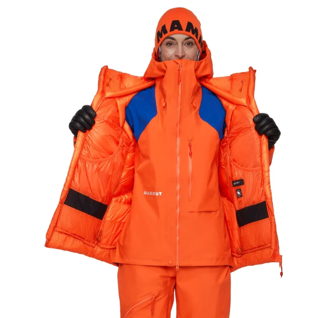 Mammut Eiger Nordwand Advanced Down In Hooded Jacket Women Eiger Orange-eiger Blue