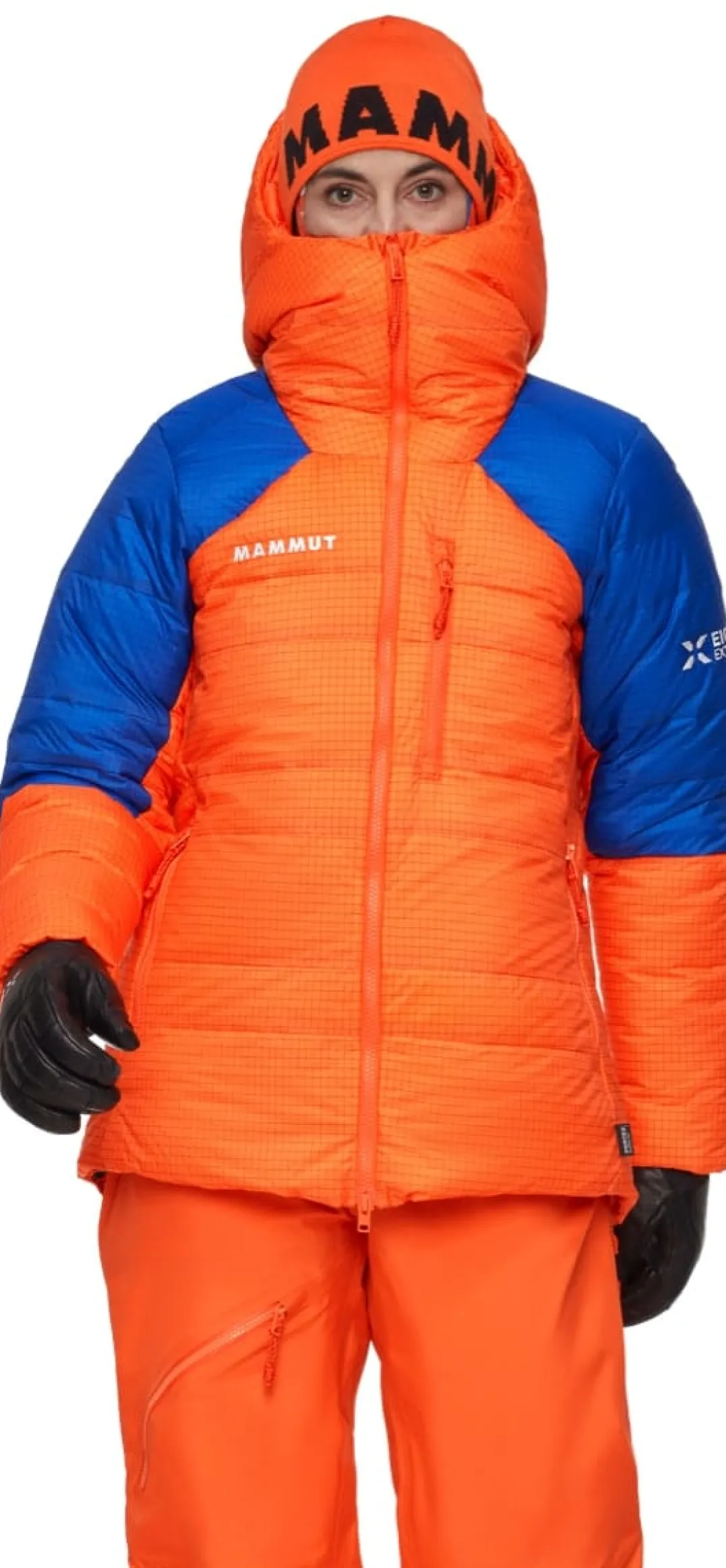 Mammut Eiger Nordwand Advanced Down In Hooded Jacket Women Eiger Orange-eiger Blue