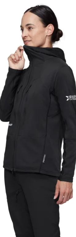 Mammut Eiger Nordwand IN Flex Air Hybrid Hooded Jacket Women Black