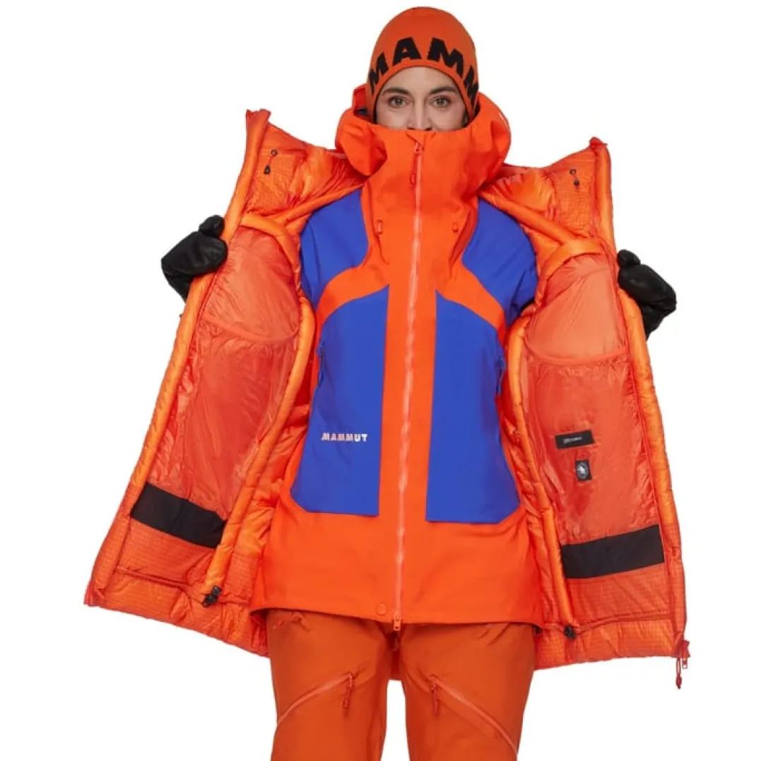 Mammut Eiger Nordwand Pro Down In Hooded Parka Women Eiger Orange-eiger Blue