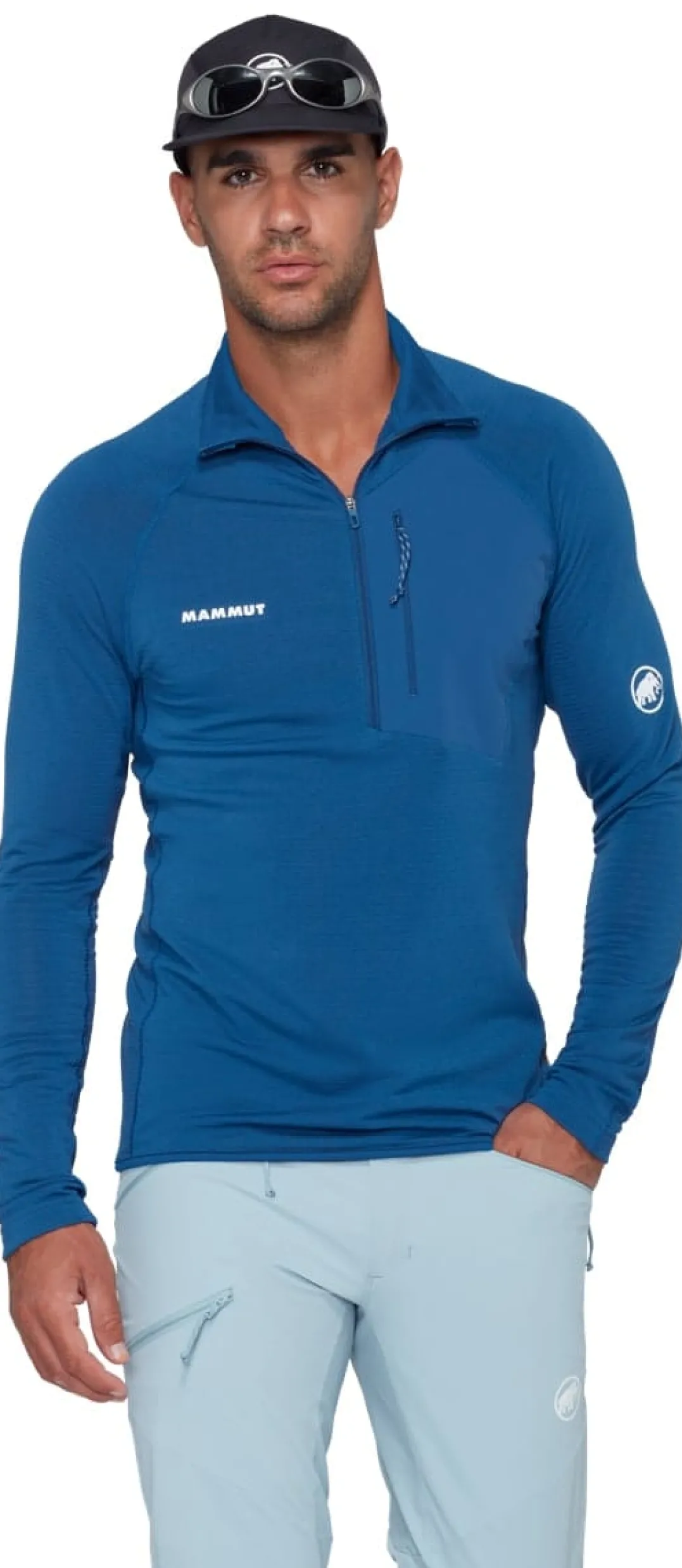Mammut Men's Aenergy Light ML Half Zip Pull Tschiel