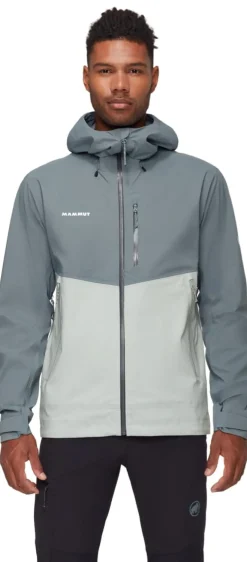 Mammut Men's Alto Guide Hs Hooded Jacket Silver Sage-strata