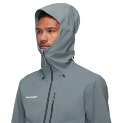 Mammut Men's Alto Guide Hs Hooded Jacket Silver Sage-strata