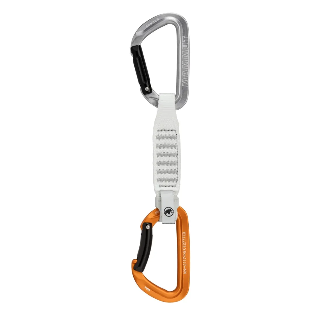 Mammut Sender Keylock 12 Cm Quickdraw Straight Gate/Bent Gate Key Lock
