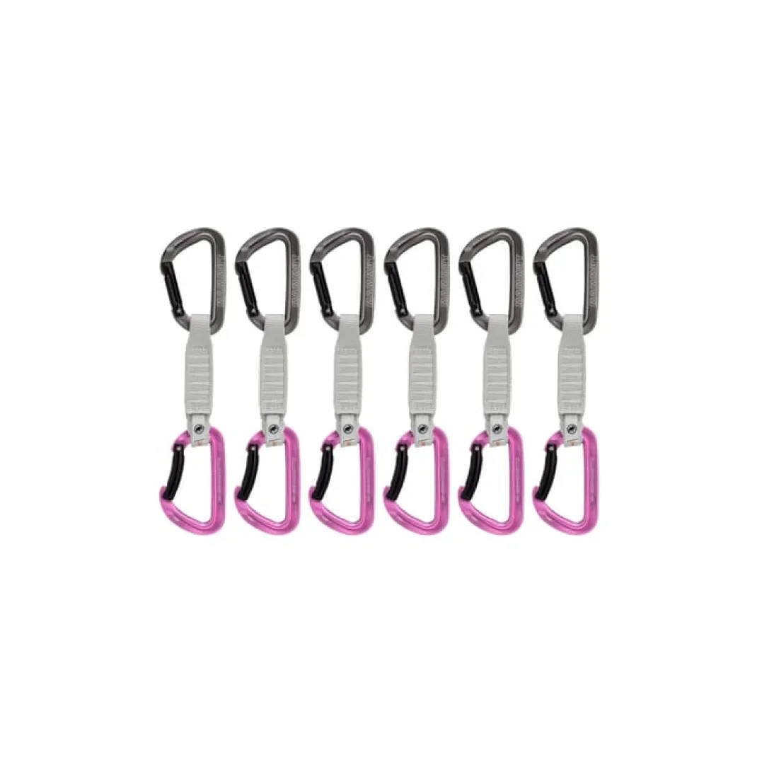 Mammut Workhorse Keylock 12 Cm 6-Pack Quickdraws Straight Gate/Bent Gate Key Lock
