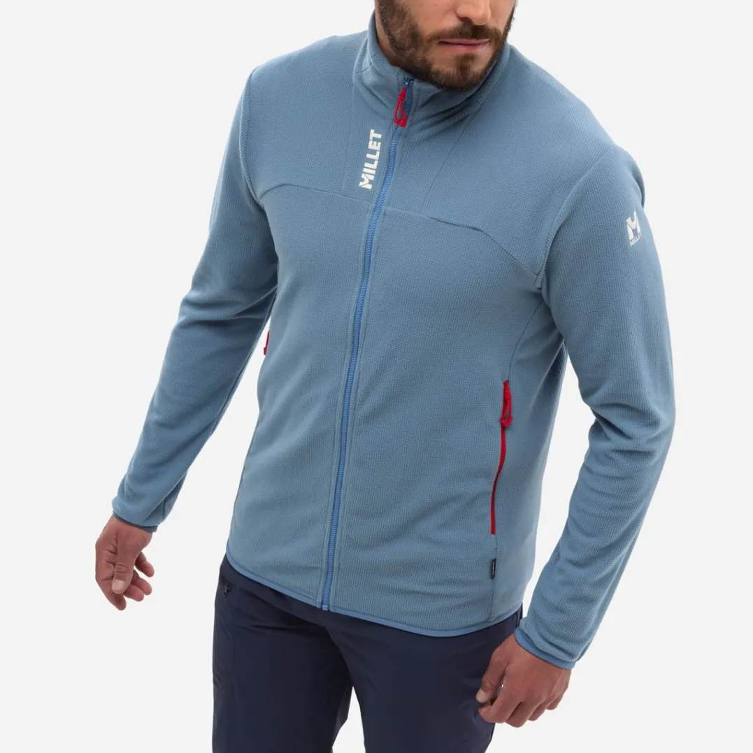 Millet Fleece Ubic Lightgrid Jkt M Men Coronet Blue