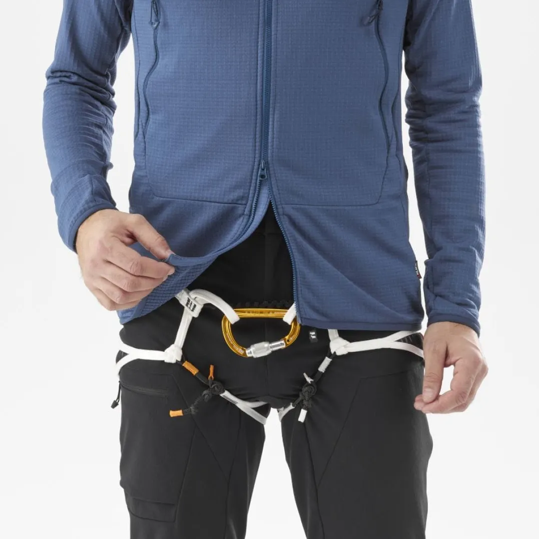 Millet Fusion Grid Hoodie M Dark Denim