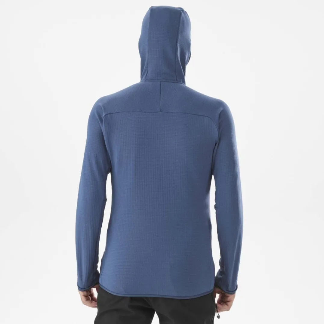 Millet Fusion Grid Hoodie M Dark Denim