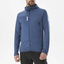 Millet Fusion Grid Hoodie M Dark Denim