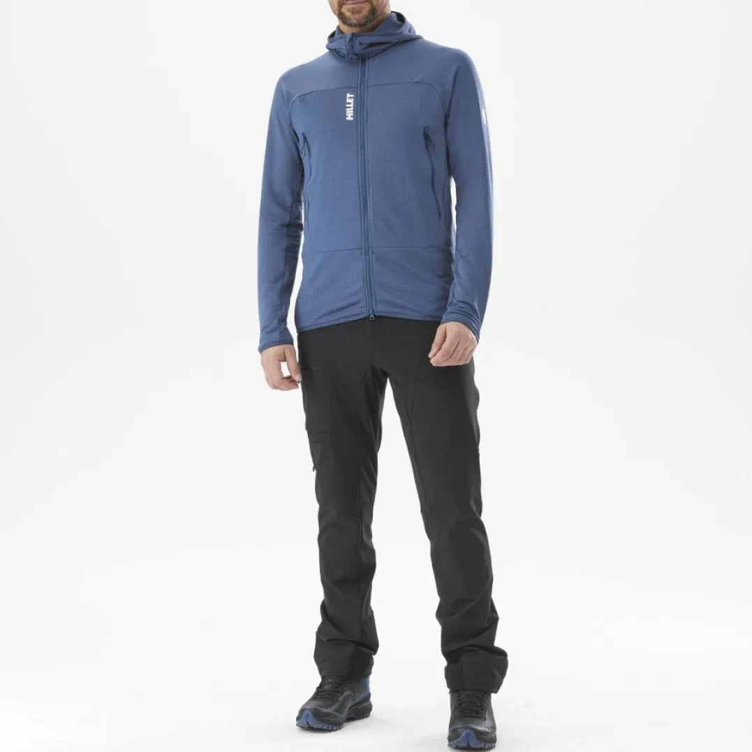 Millet Fusion Grid Hoodie M Dark Denim