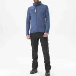 Millet Fusion Grid Hoodie M Dark Denim