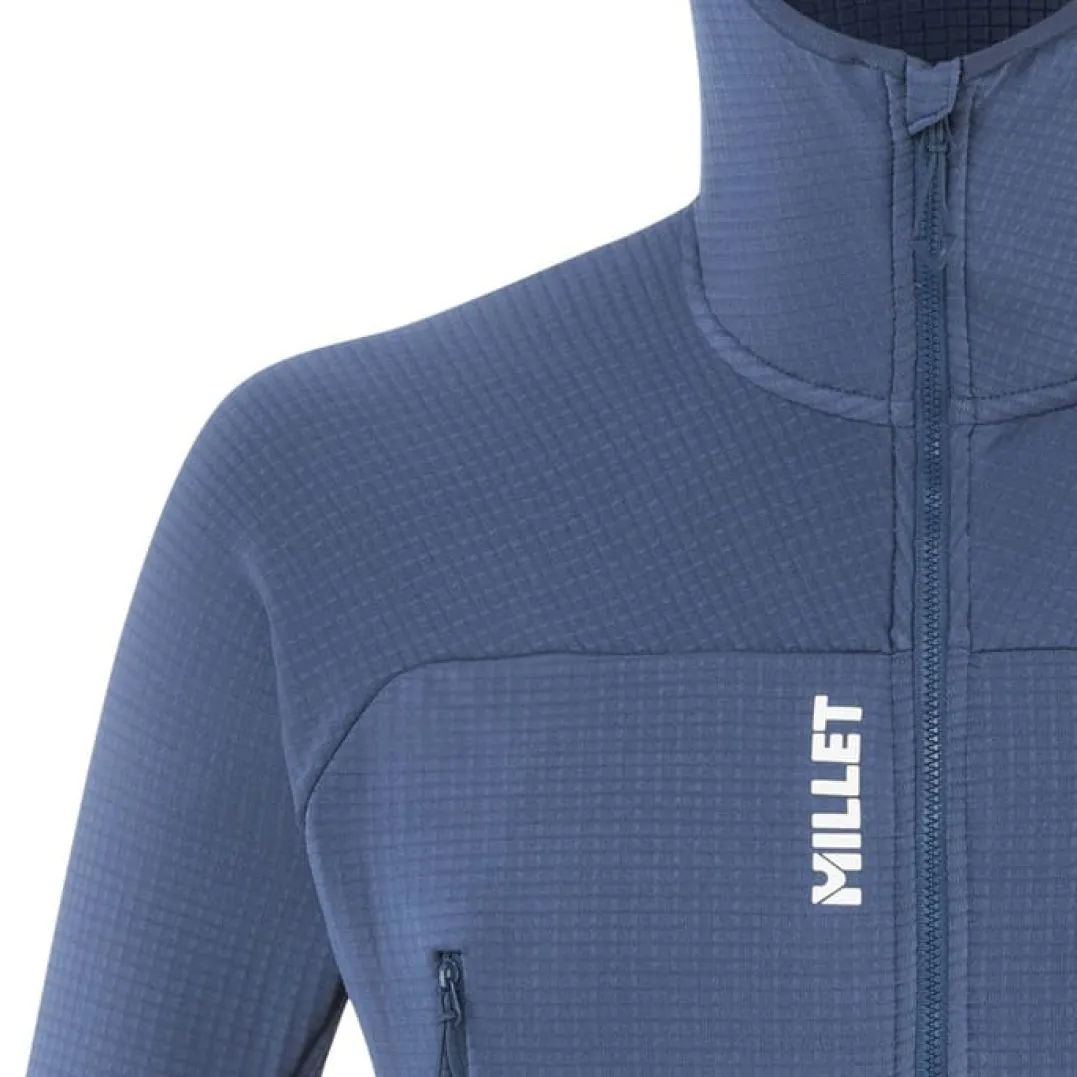 Millet Fusion Grid Hoodie M Dark Denim
