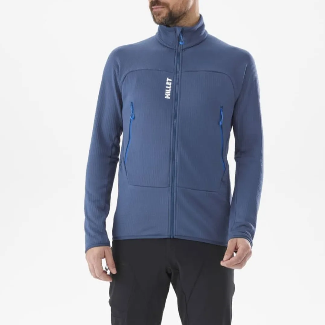 Millet Fusion Grid Jkt M Dark Denim