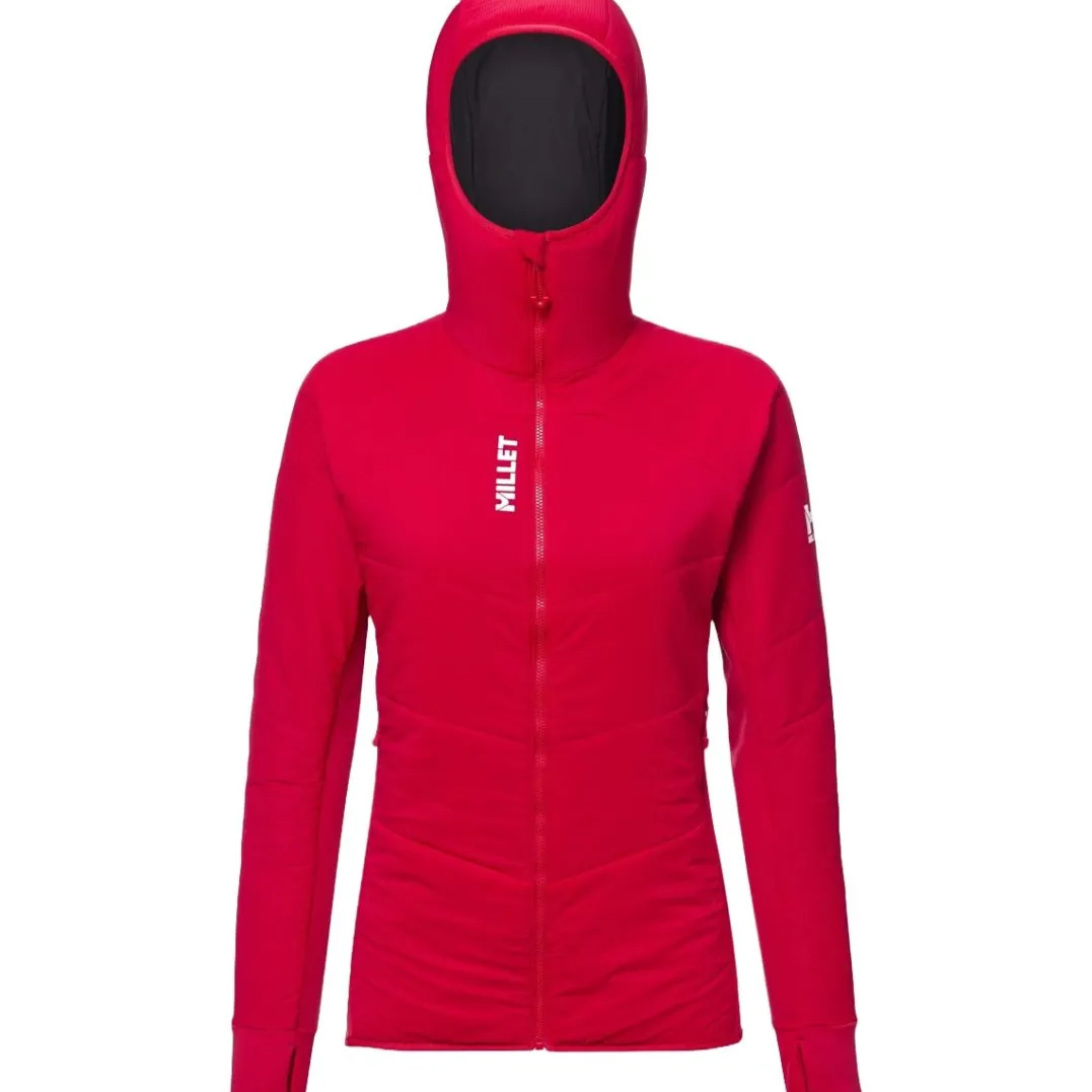 Millet M White Primaloft Hoodie W Red - Rouge