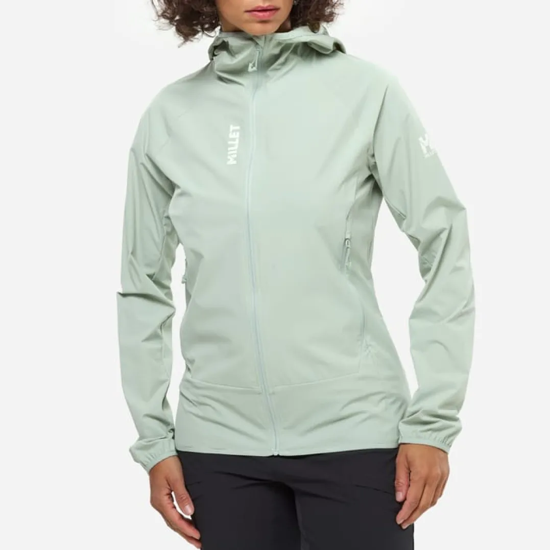 Millet Softshell Kamet Xcs Light Hoodie W Women Seaweed