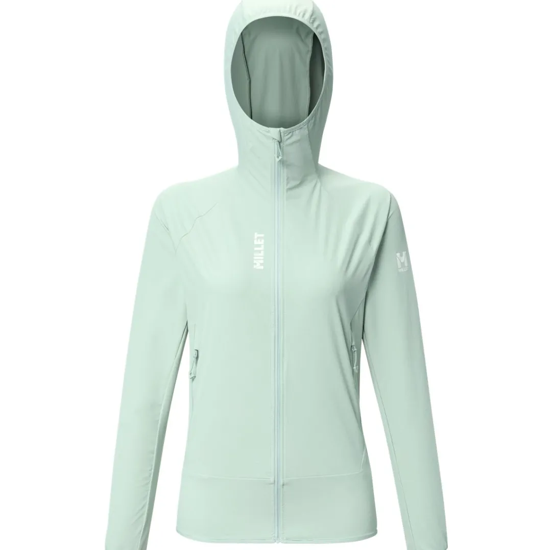 Millet Softshell Kamet Xcs Light Hoodie W Women Seaweed