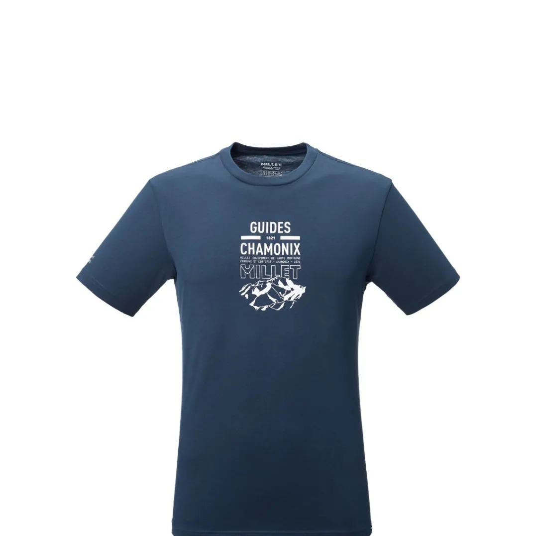 Millet Tee Shirt Cdg Chamonix Logo Ts Ss M Men Saphir