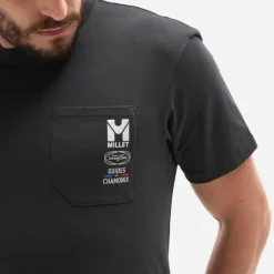 Millet Tee Shirt Cdg Chamonix Poc Ts Ss M Men Black - Noir