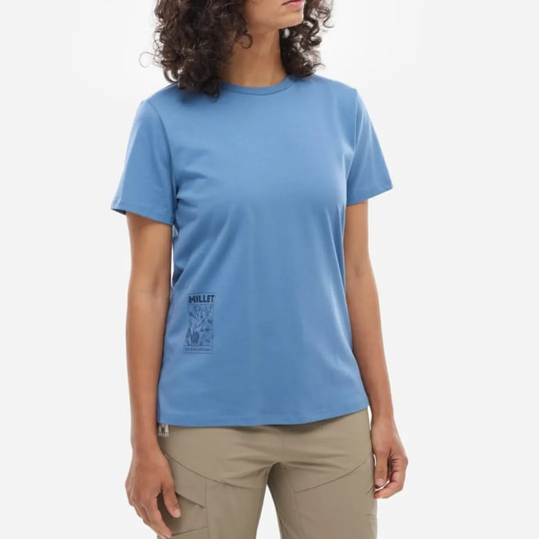 Millet Tee Shirt Chamonix Flower Ts Ss WCoronet Blue