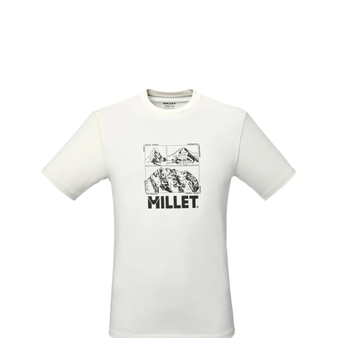 Millet Tee Shirt Chamonix Logo Ts Ss M Men Foggy Dew