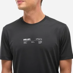 Millet Tee Shirt Intense Essential Ts Ss M Men Black - Noir