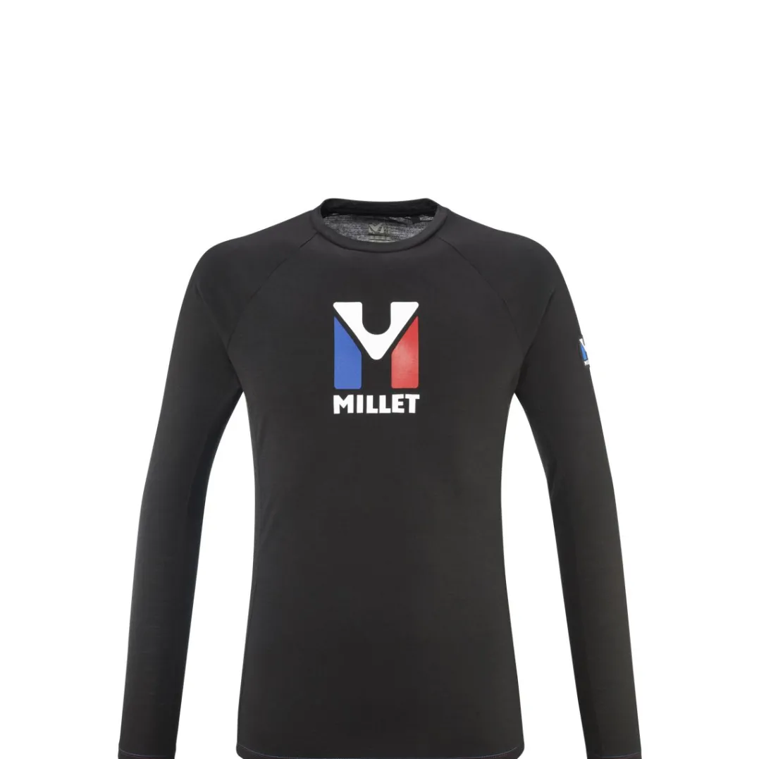 Millet Trilogy Wool Ts Ls M Black - Noir