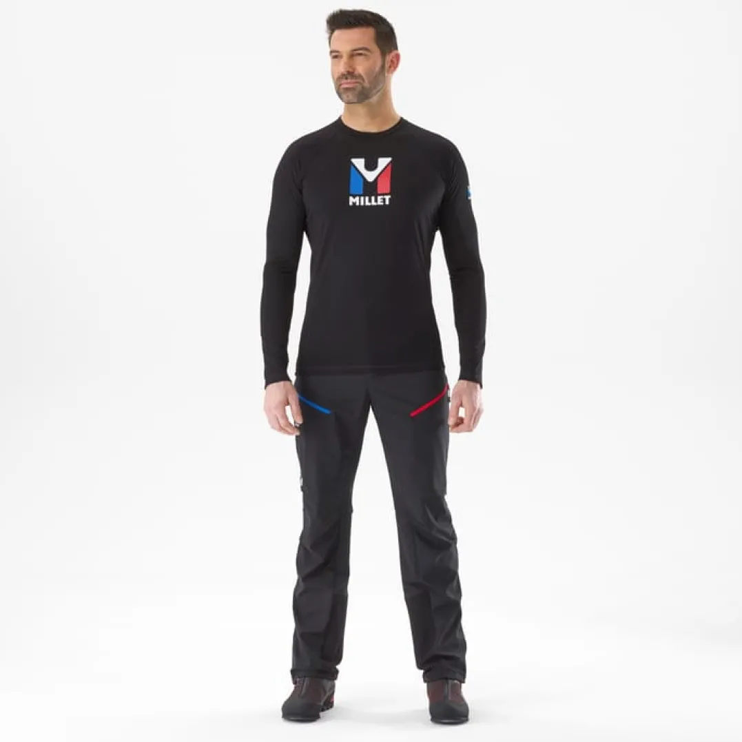 Millet Trilogy Wool Ts Ls M Black - Noir