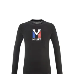 Millet Trilogy Wool Ts Ls M Black - Noir