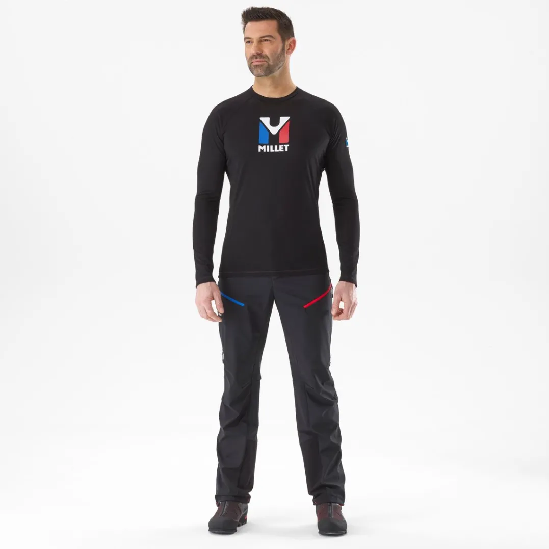 Millet Trilogy Wool Ts Ls M Black - Noir