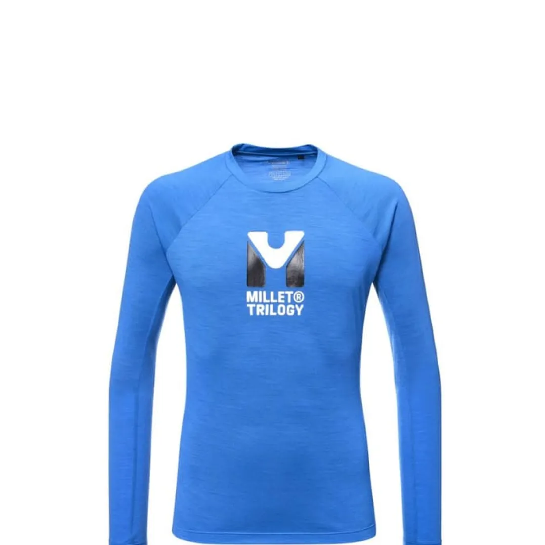 Millet Trilogy Wool Ts Ls M Icon Blue