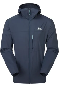 Mountain Equipment Aerofoil Hooded Mens Jacket Blue Nights
