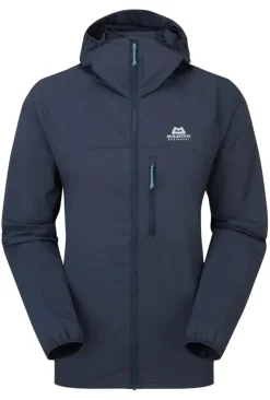 Mountain Equipment Aerofoil Hooded Wmns Jacket Blue Nights