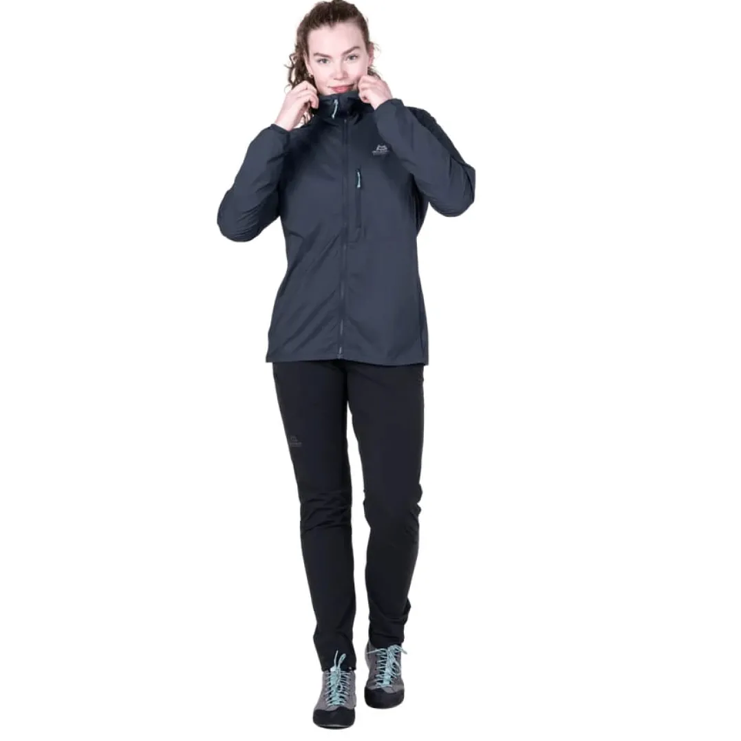 Mountain Equipment Aerofoil Hooded Wmns Jacket Blue Nights