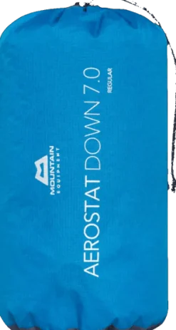 Mountain Equipment Aerostat Down 7.0 Mat Wide Regular Mykonos Blue