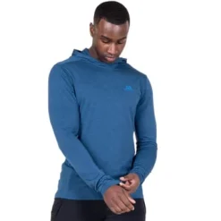 Mountain Equipment Glace Hooded Mens Top Admiral Blue