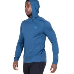 Mountain Equipment Glace Hooded Mens Top Admiral Blue