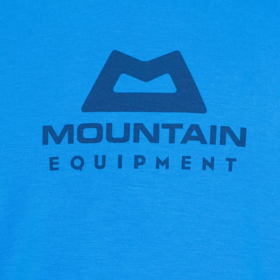 Mountain Equipment Headpoint Emblem Mens Tee Atlantic Blue