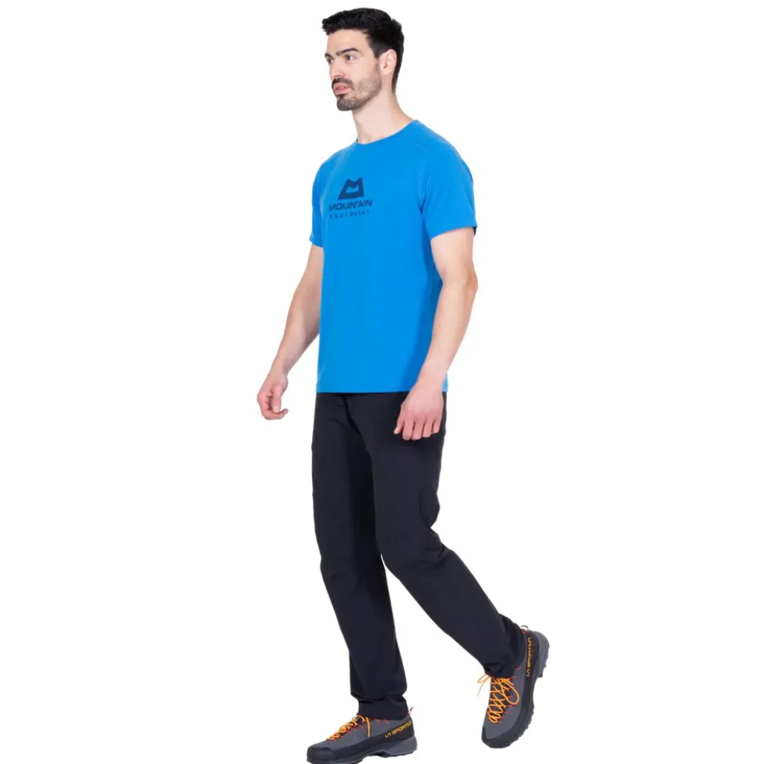 Mountain Equipment Headpoint Emblem Mens Tee Atlantic Blue