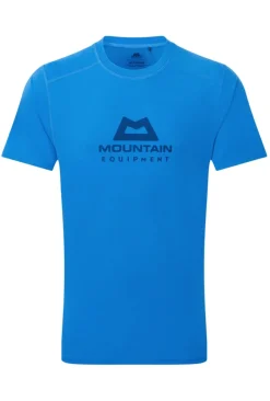 Mountain Equipment Headpoint Emblem Mens Tee Atlantic Blue