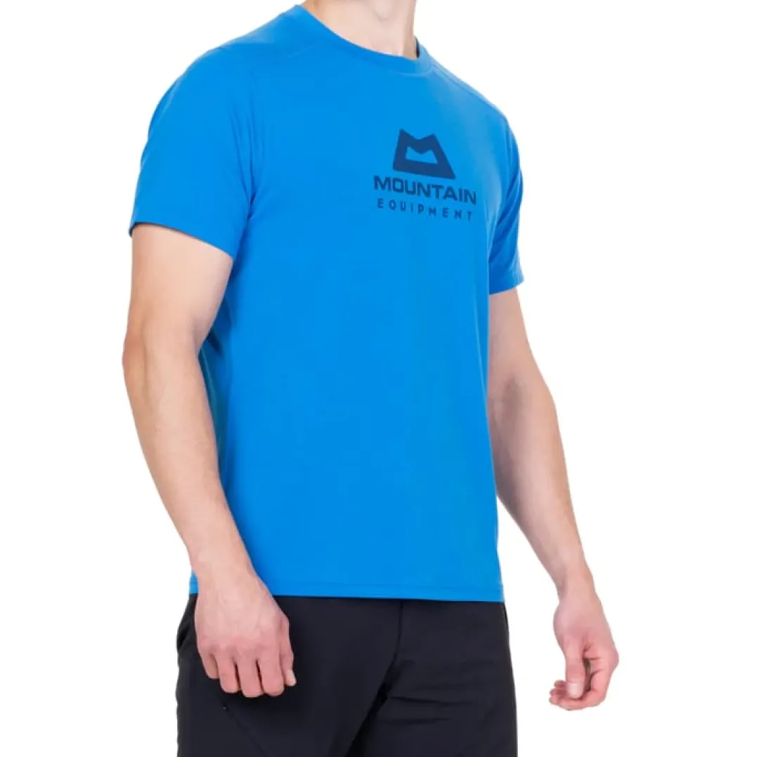 Mountain Equipment Headpoint Emblem Mens Tee Atlantic Blue