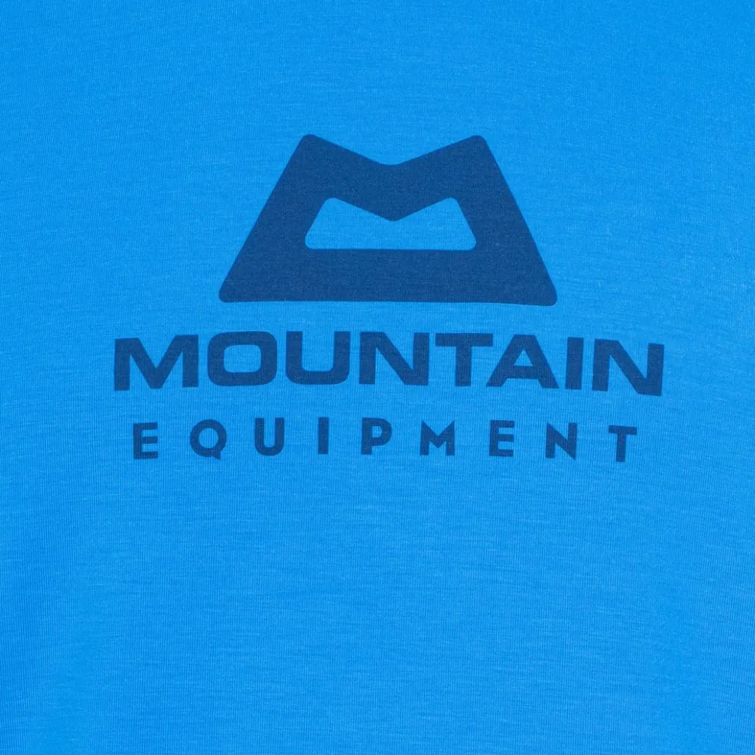 Mountain Equipment Headpoint Emblem Mens Tee Atlantic Blue