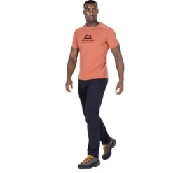 Mountain Equipment Headpoint Emblem Mens Tee Etruscan Red