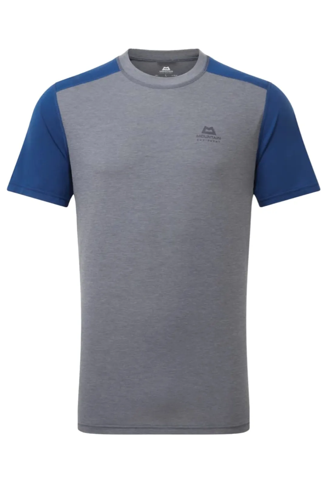 Mountain Equipment Headpoint Block Mens Tee Flint Grey/admiral