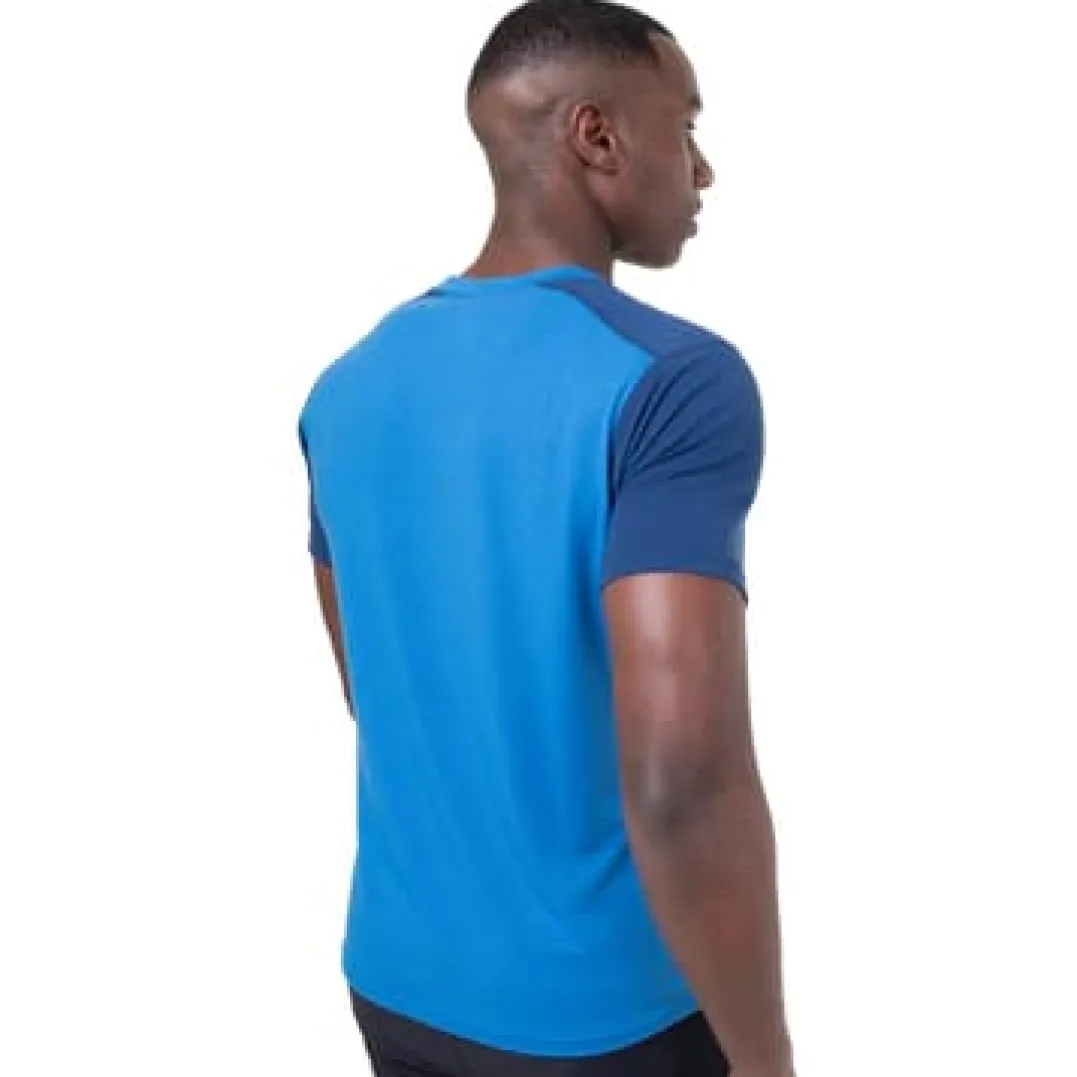 Mountain Equipment Headpoint Block Mens Tee Flint Grey/admiral