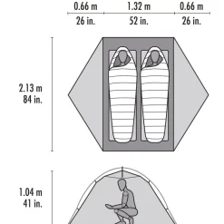 MSR Elixir 2 Tent Footprint Incl Green